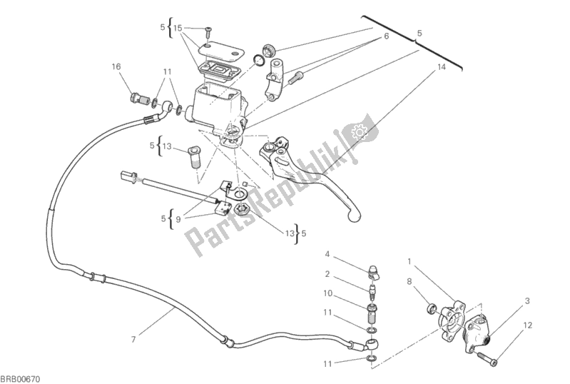 Alle onderdelen voor de Koppeling Controle van de Ducati Scrambler Icon USA 803 2020